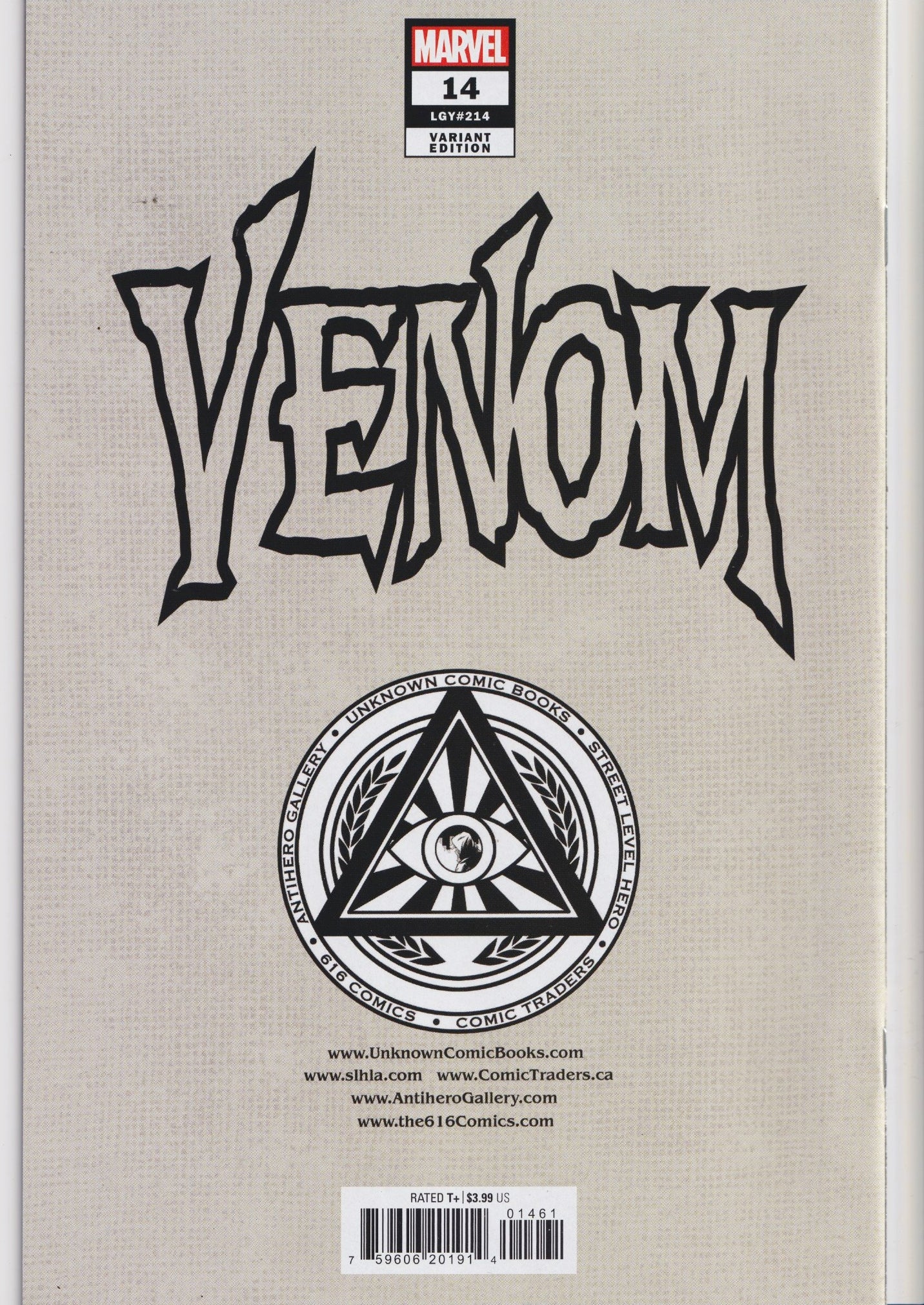 Venom #14 (2023) exclusive variant Black Cat NM