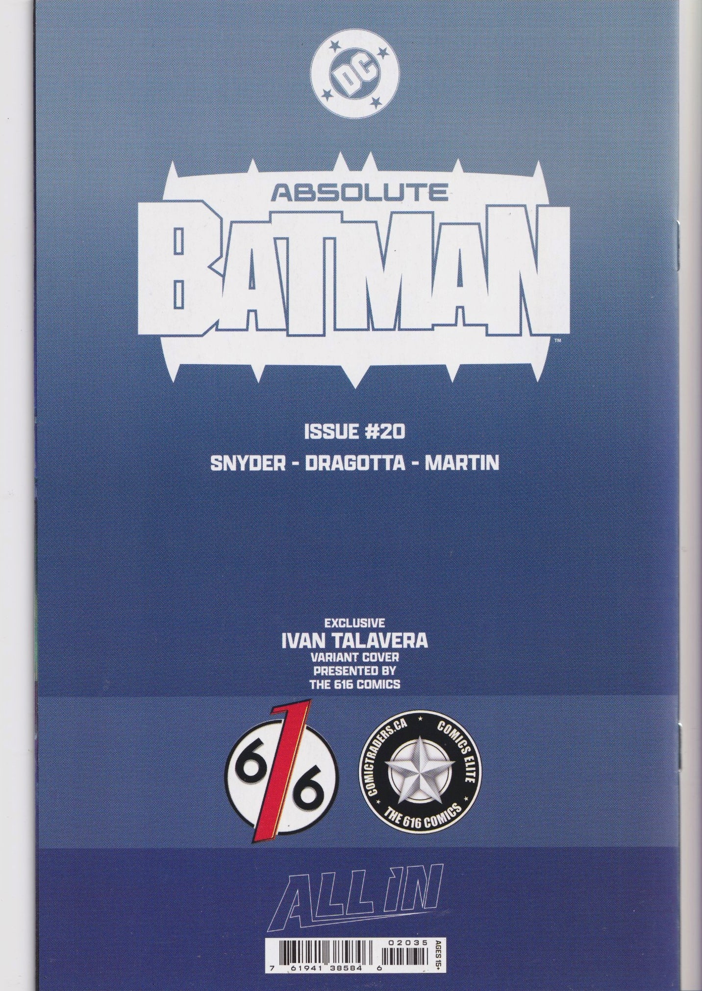 Absolute Batman #20 (2026) Enter Robin! Poison Ivy 616 exclusive variant