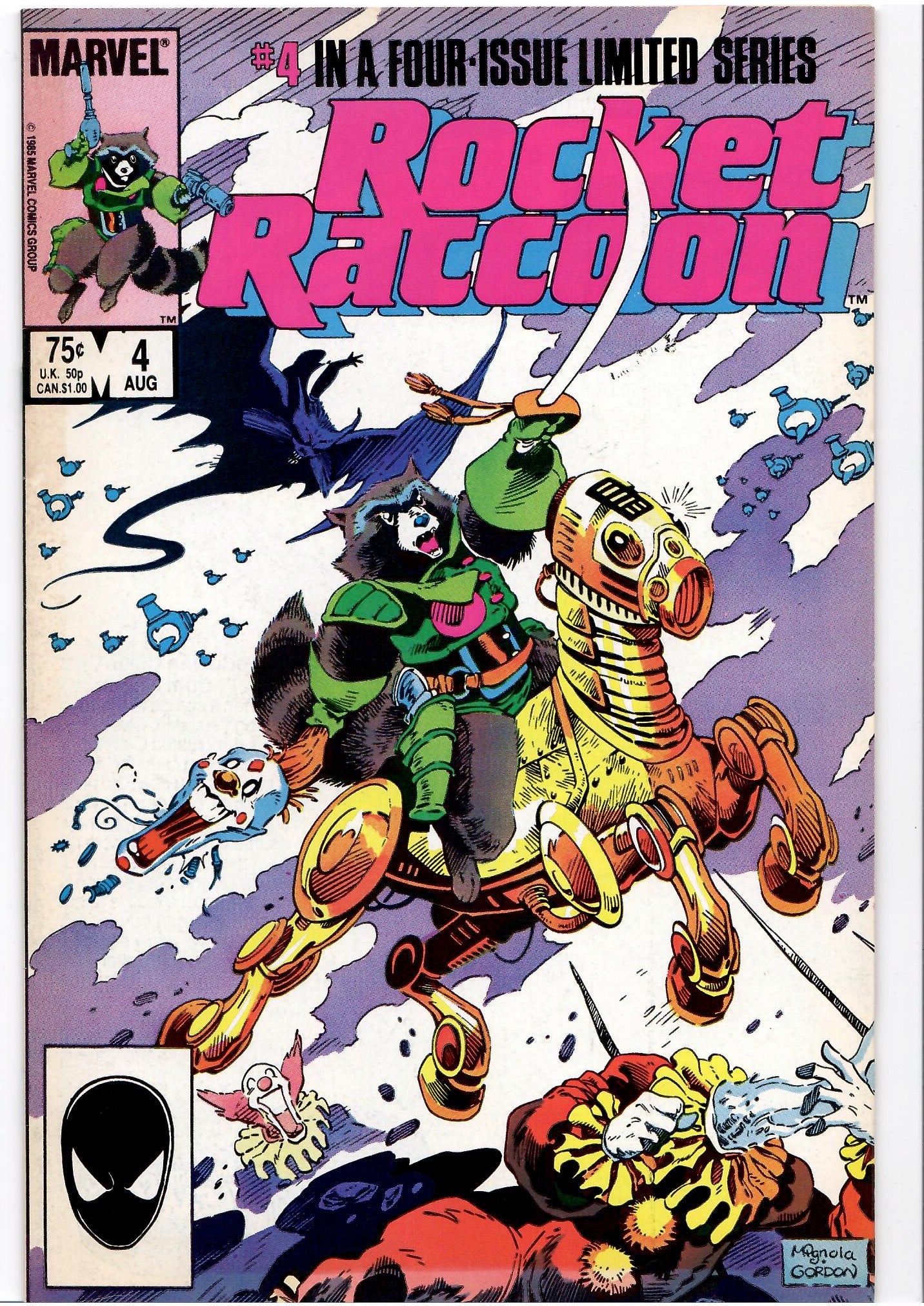 Rocket Raccoon #1-4 (1985) full set 1° Solo Mignola art Fine+ - French Comics Lovers