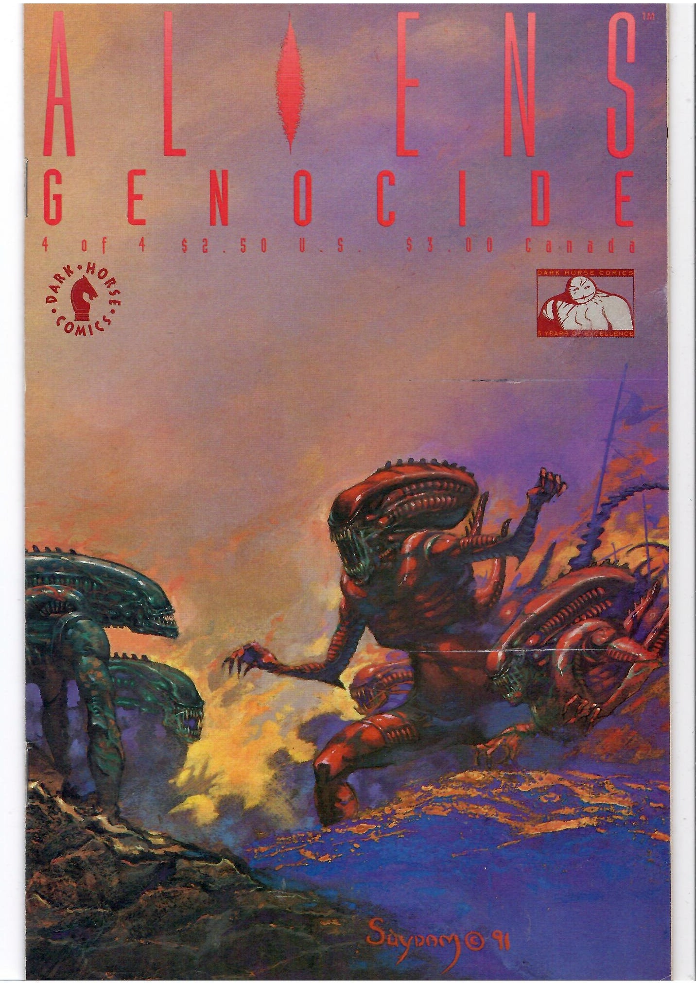 Aliens Genocide (1991) #1-4 Full set Fine