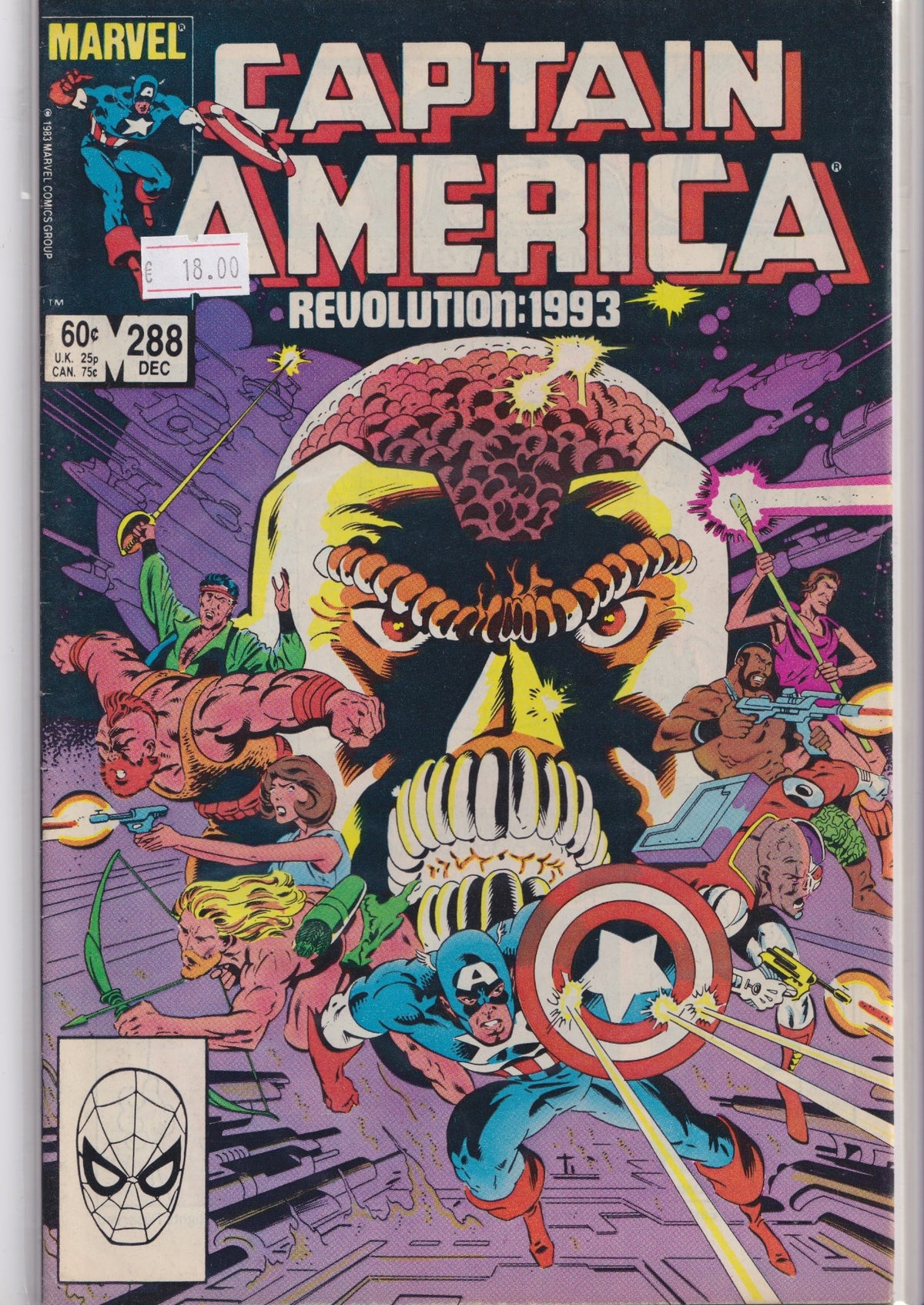 Captain America #288 (1983) Deathlok Zeck art very fine