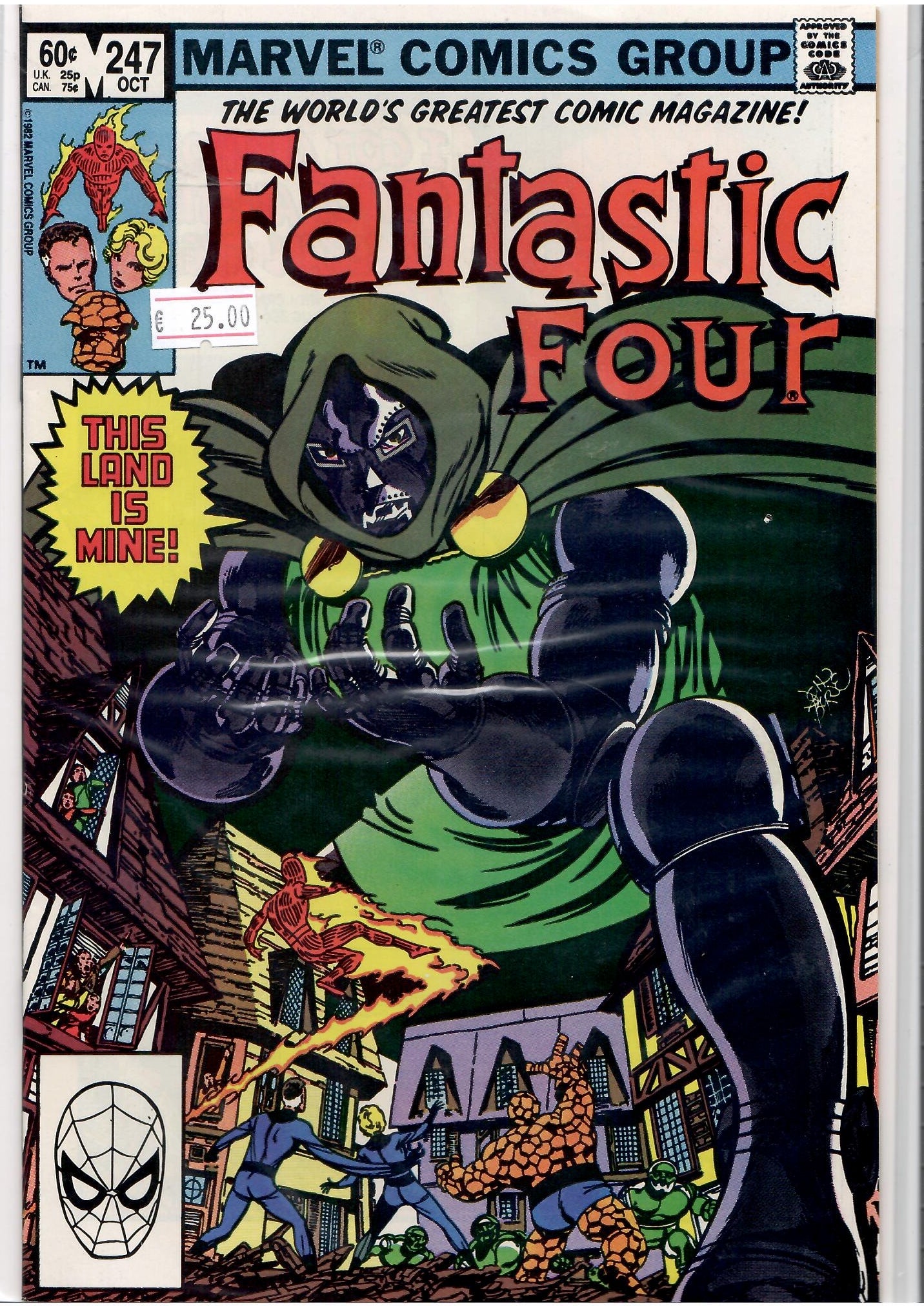 Fantastic Four #247 (1982) Doom Cover VF - French Comics Lovers