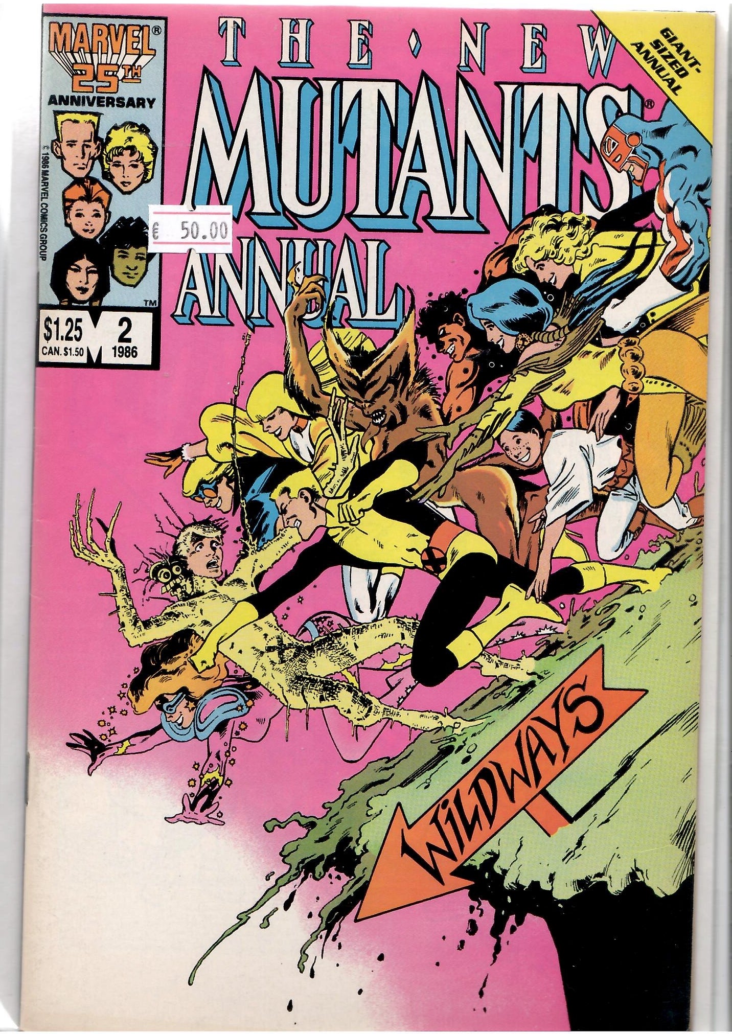New Mutants annual #2 (1986) First U.S. appearances of Psylocke and Meggan VF - French Comics Lovers