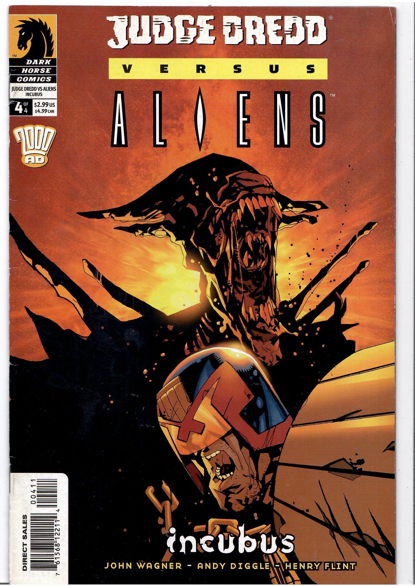 Judge Dredd vs Aliens: Incubus (2003) #1-4 Full set Fine