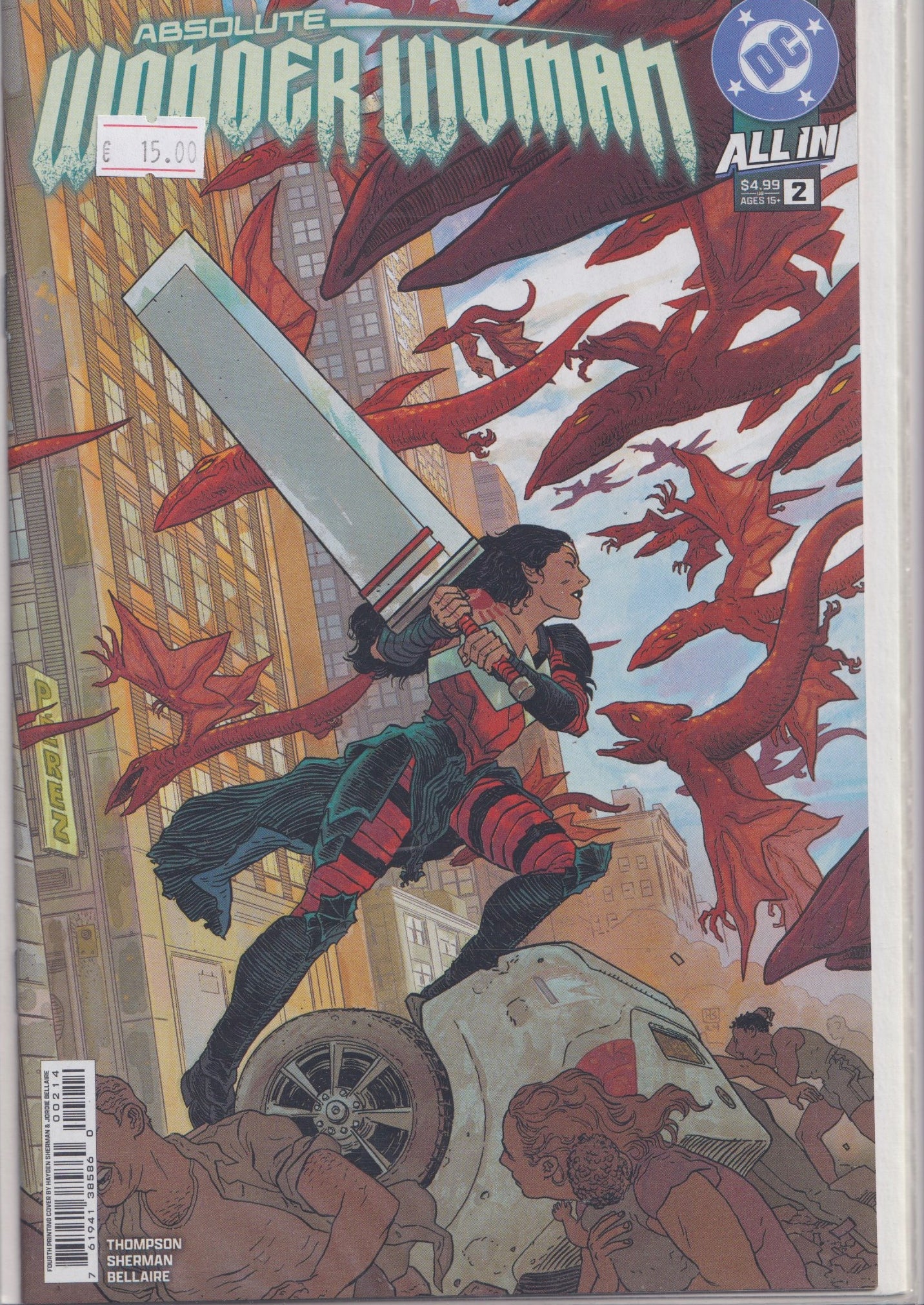 Absolute Wonder Woman #2 (2025) 4 th print NM