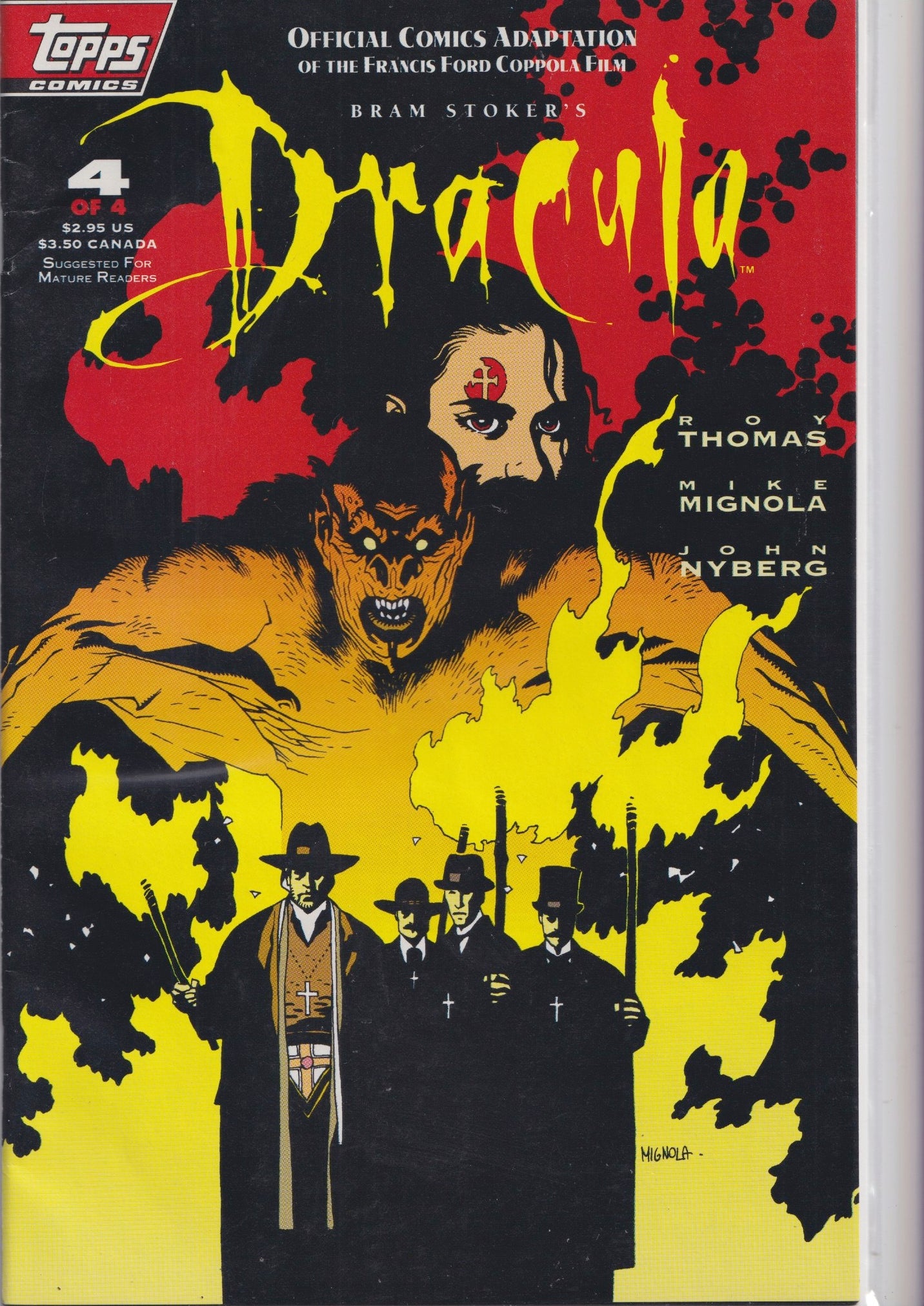 Dracula #1-4 (1992) Topps Mignola Very Fine
