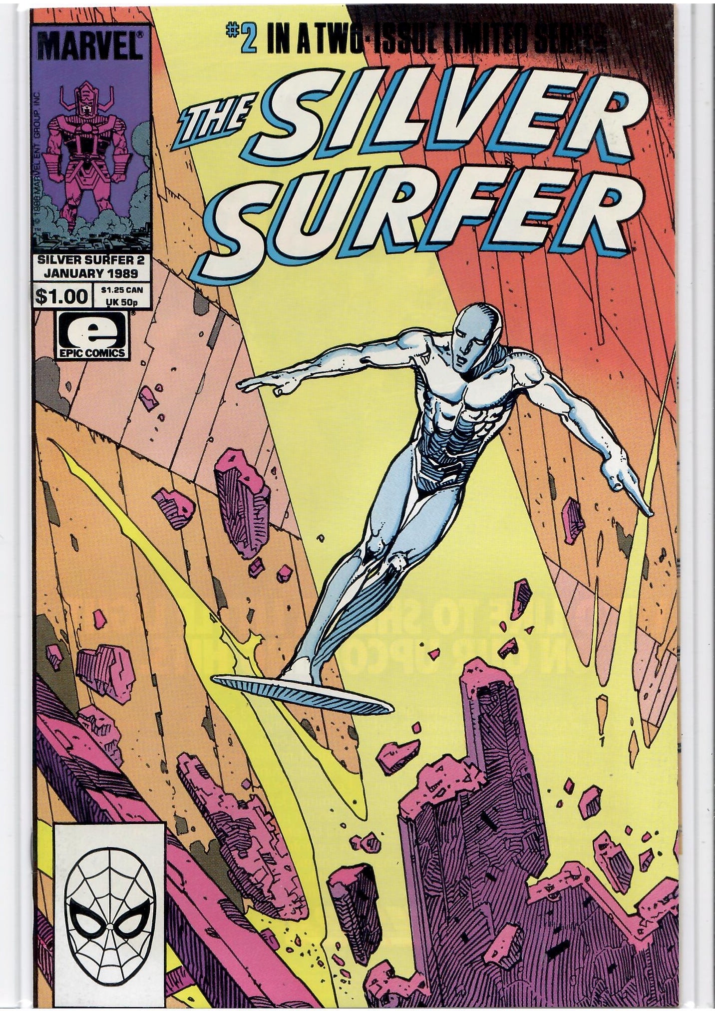 Silver Surfer Parable #1+2 (1989) Full set Moebius + Stan Lee Very Fine