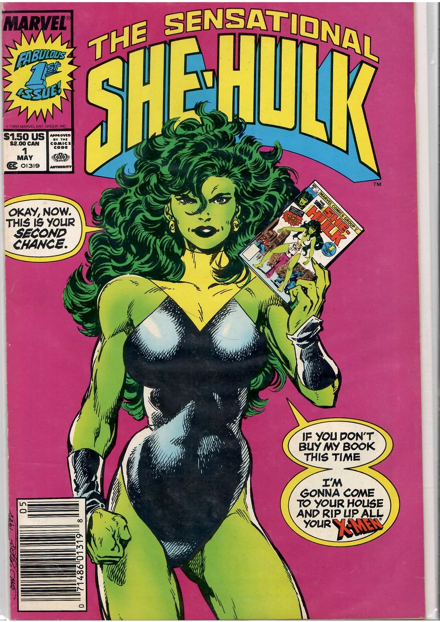 Sensational She-Hulk #1 (1989) Byrne story and art Newstand Fine