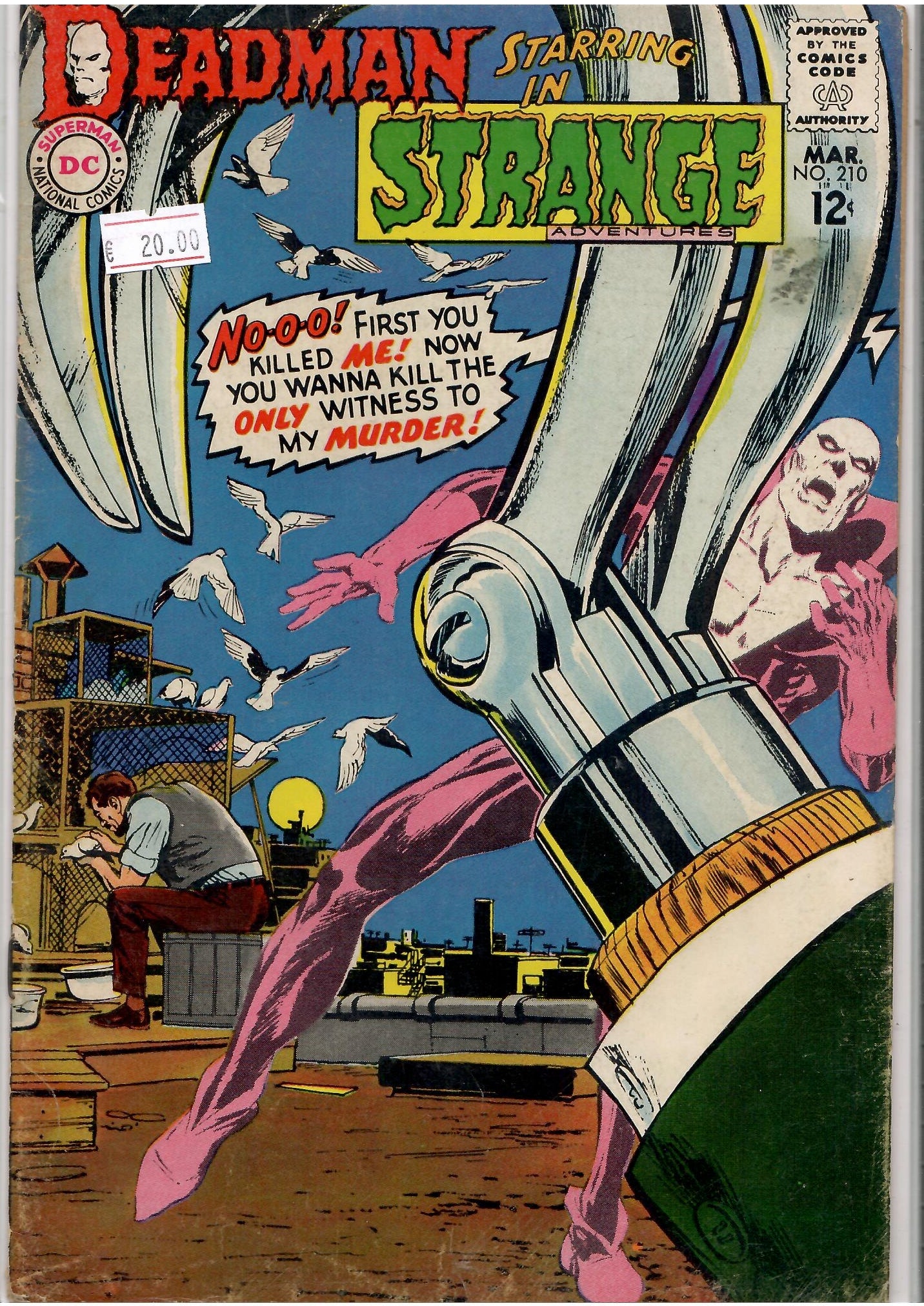 Strange Adventures #210 (1968) Deadman Neal Adams art VG