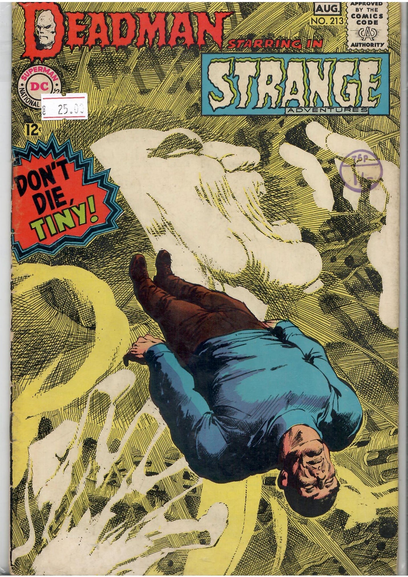 Strange Adventures #213(1968) Deadman Neal Adams art Vg+