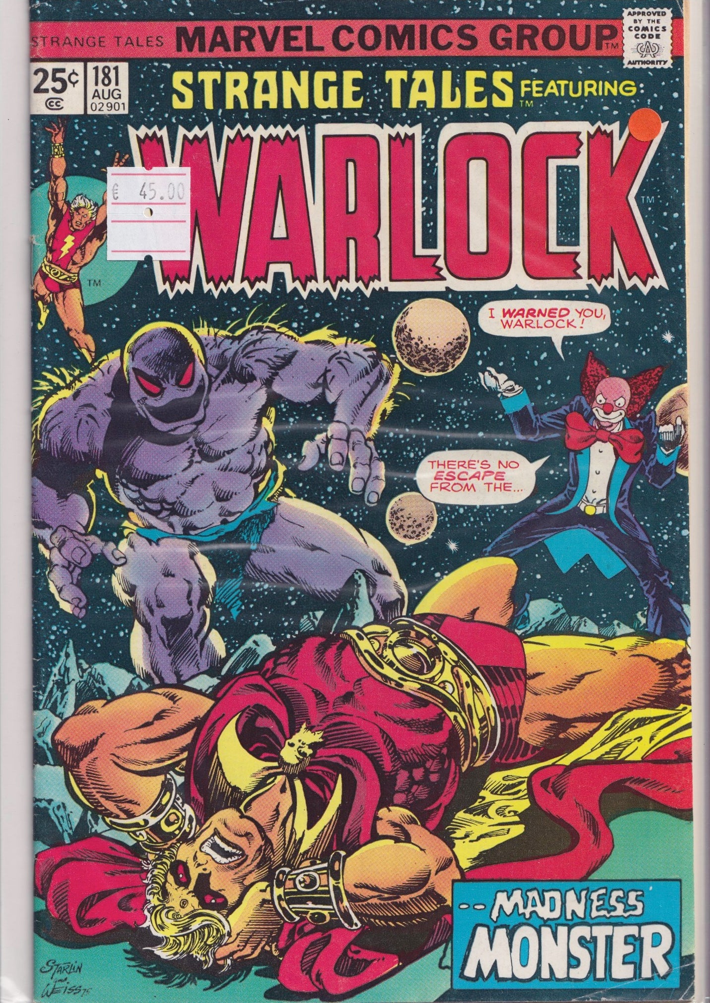 Strange Tales #181 (1975) Starlin Warlock Fine