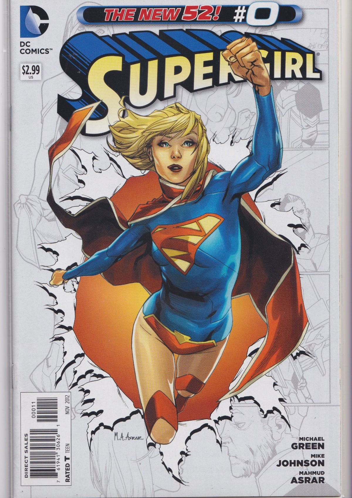 Supergirl #0 (2012) Very Fine FCL