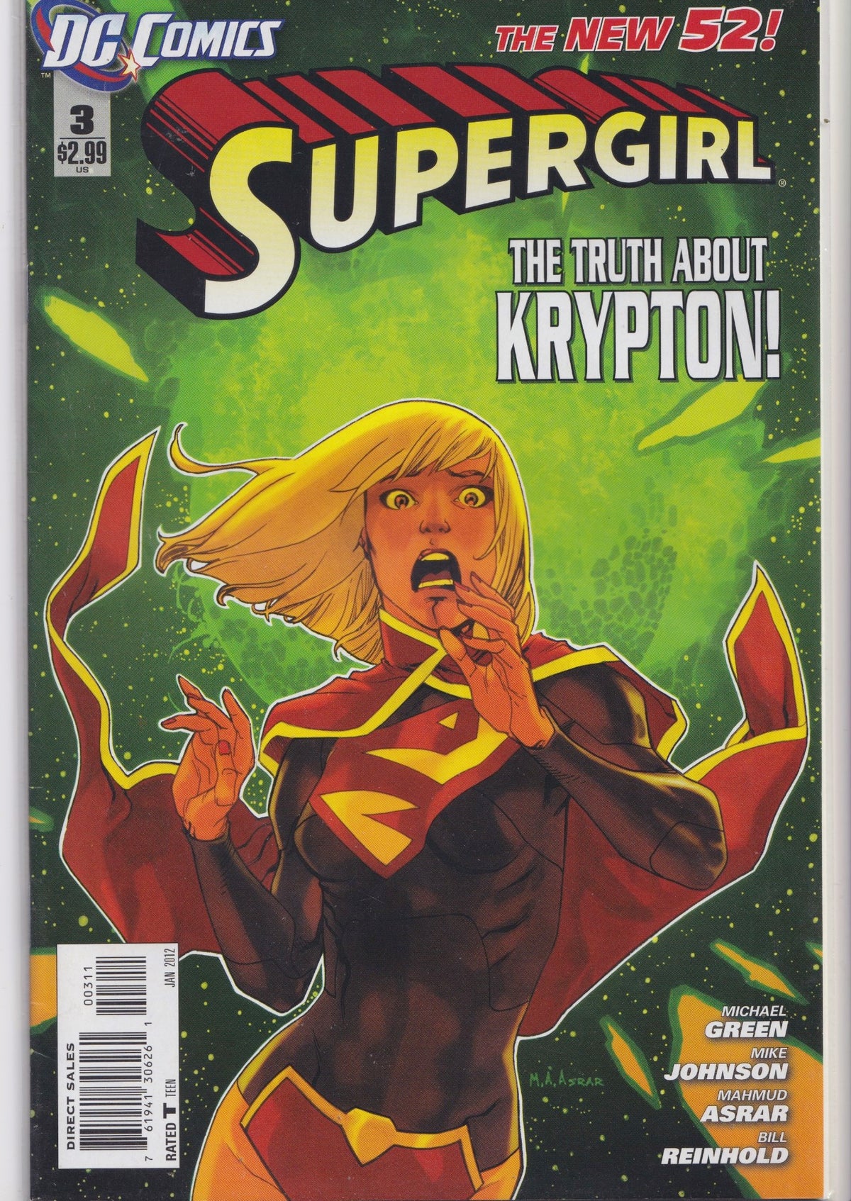 Supergirl #3 (2012) Very Fine FCL
