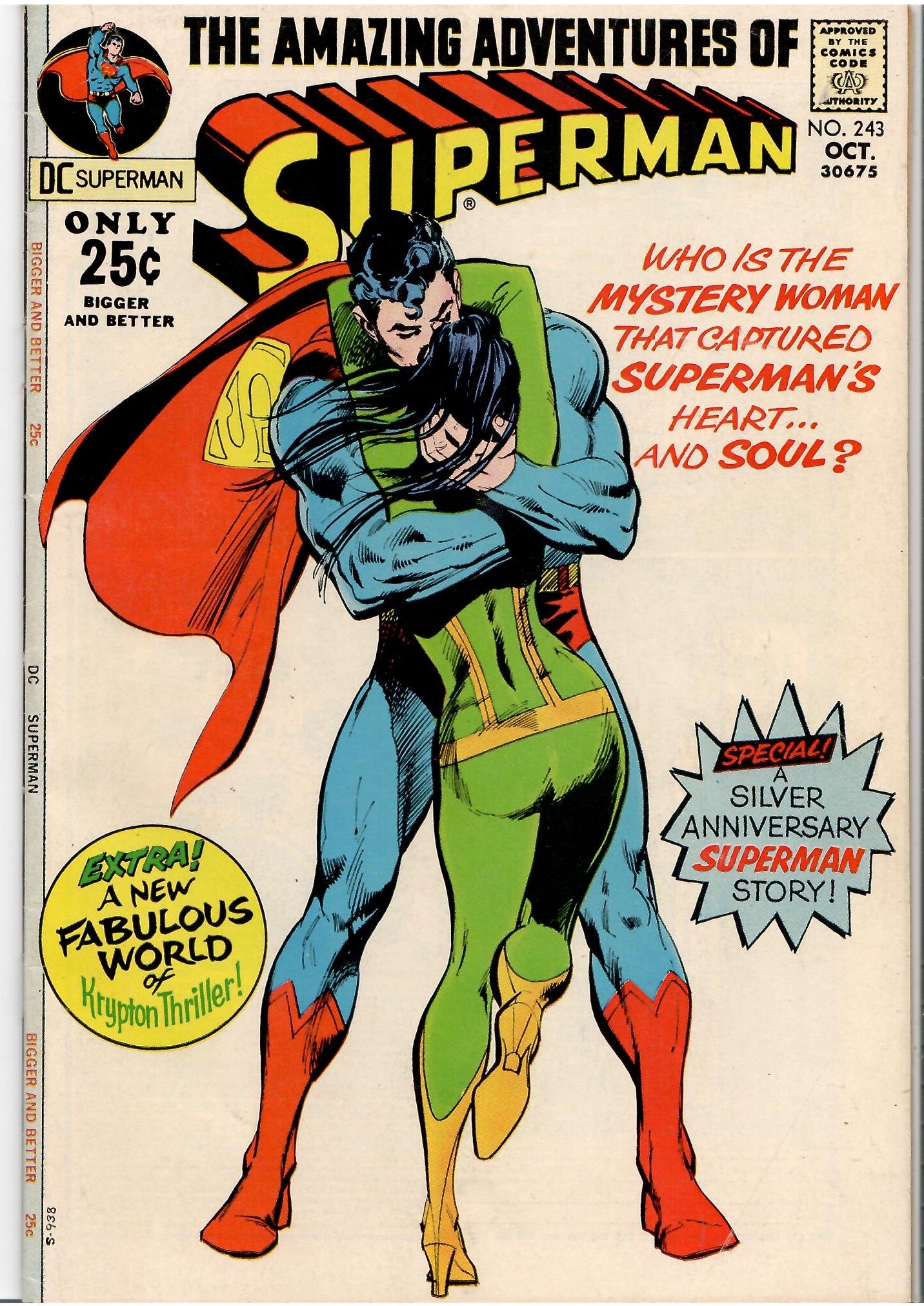 Superman #243 (1971) Classic Neal Adams Cover Fine