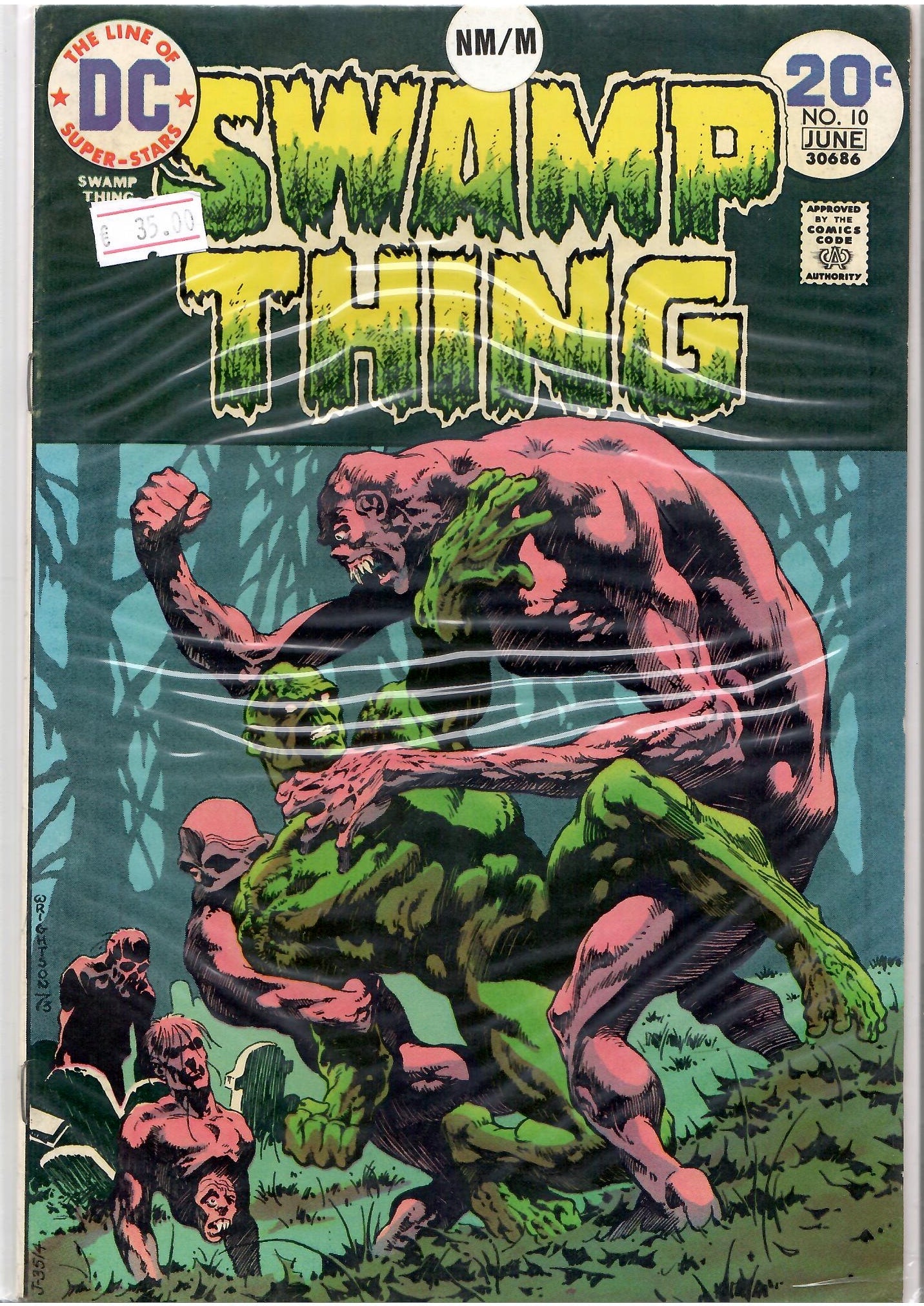 Swamp Thing #10 (1974) Classic Wrightson art Very Fine