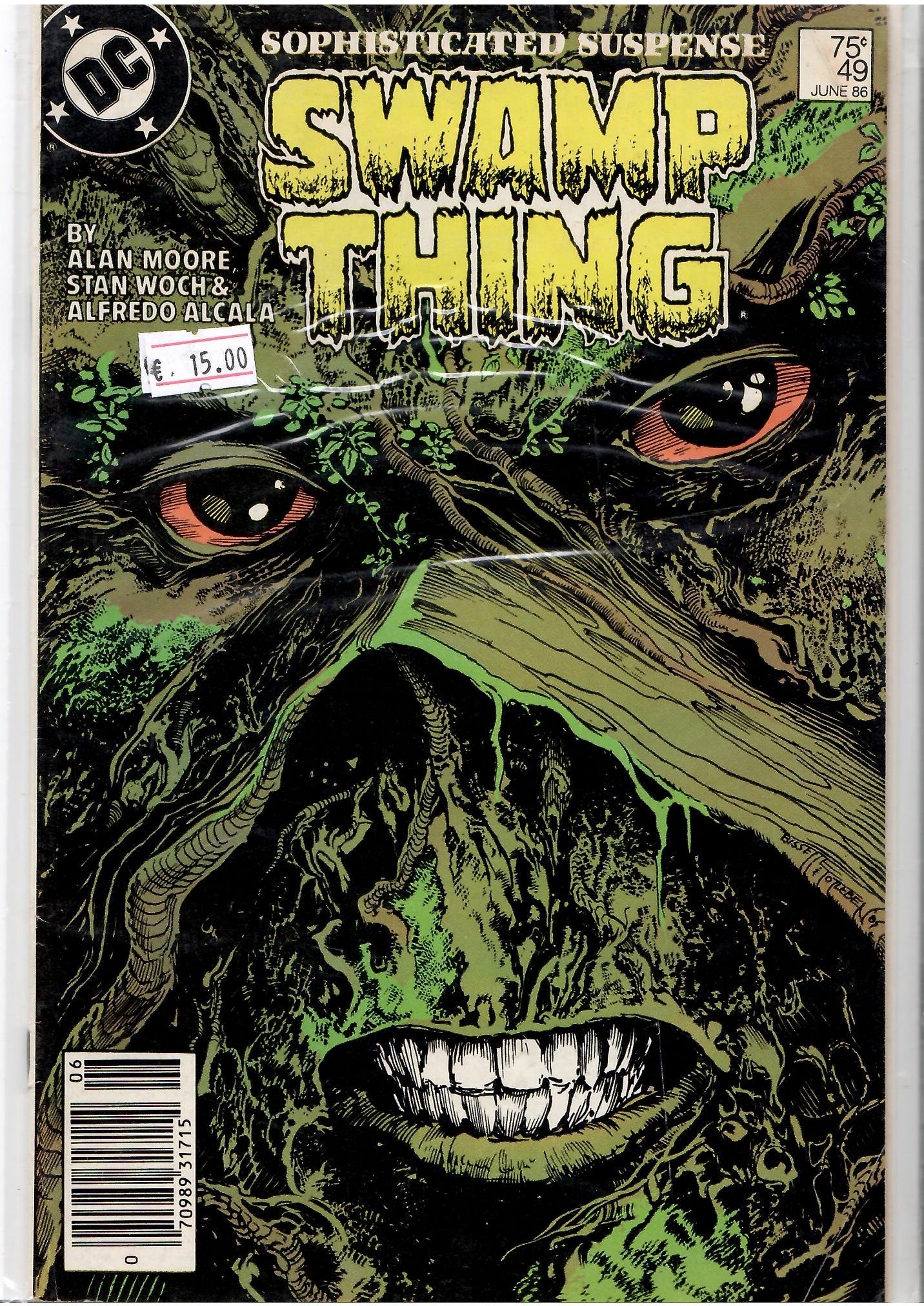 Swamp Thing #49 (1986) Alan Moore Fine