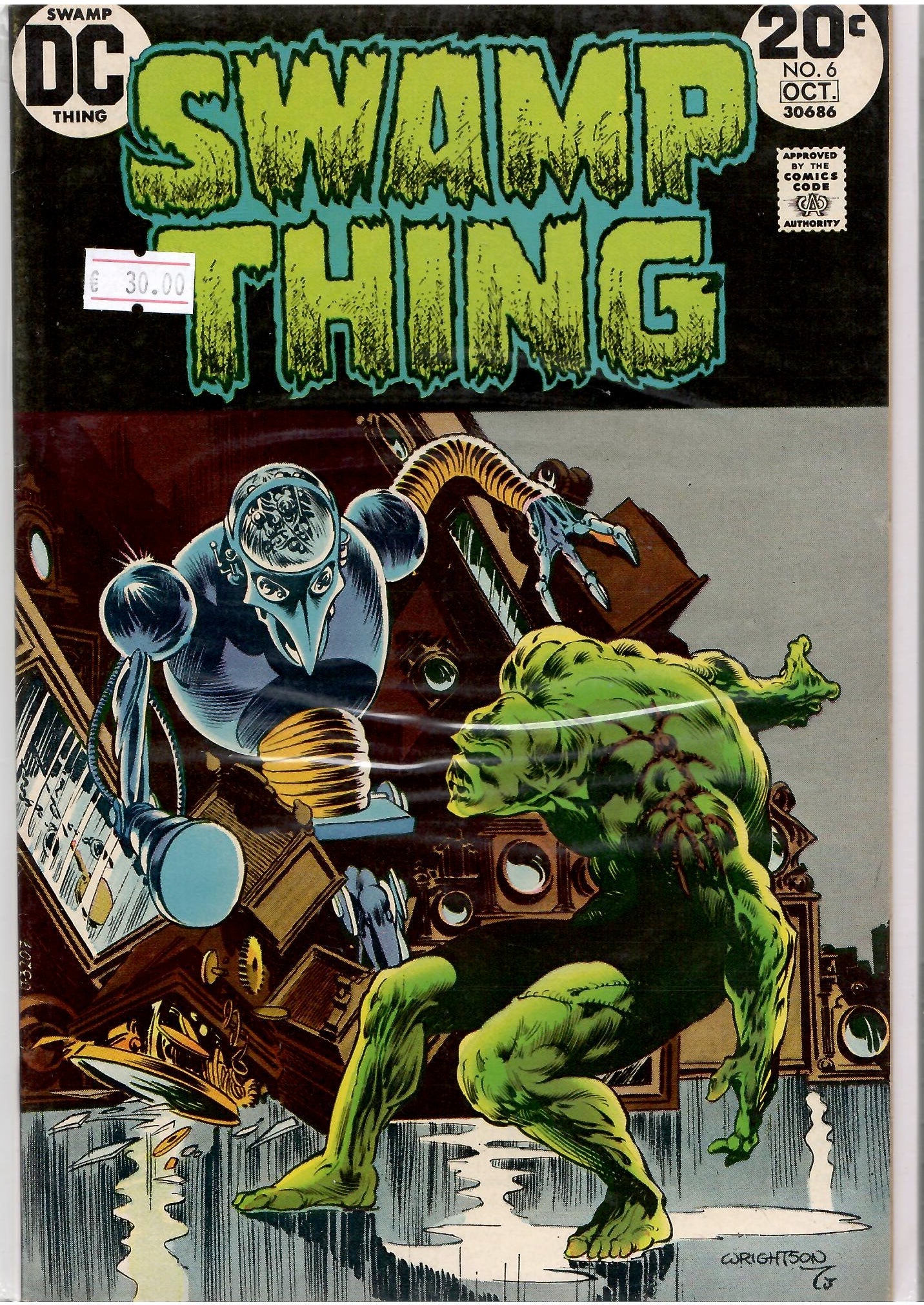 Swamp Thing #6 (1973) Classic Wrightson art Very Fine