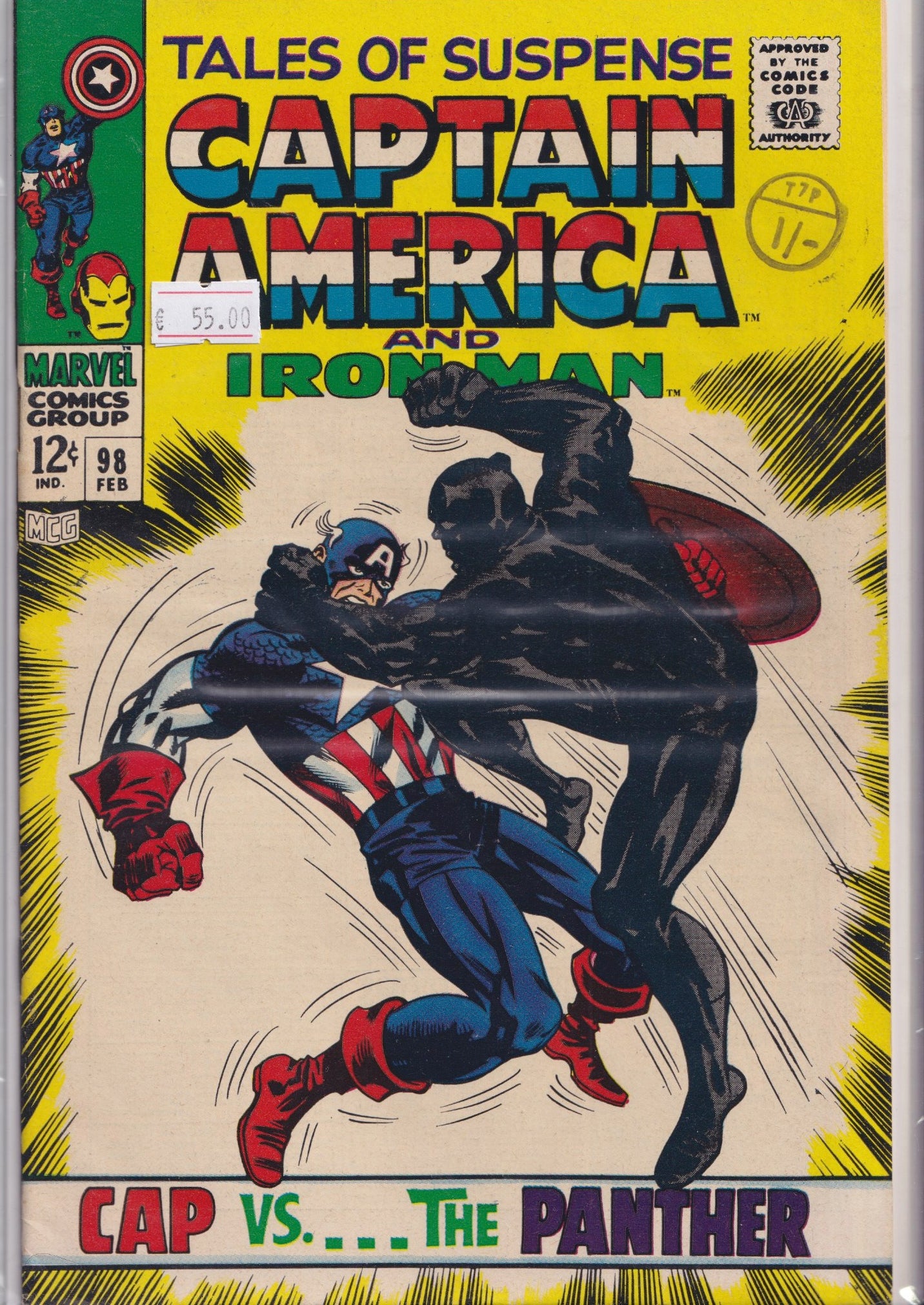 Tales of Suspense #98 (1968) Captain America /Iron Man Fine+