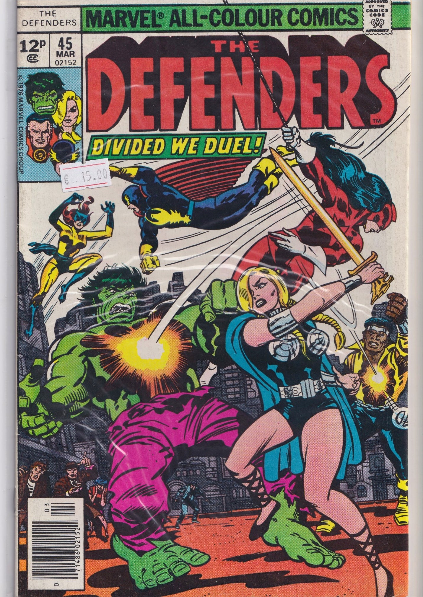 The Defenders #45 (1977) Giffen art Fine