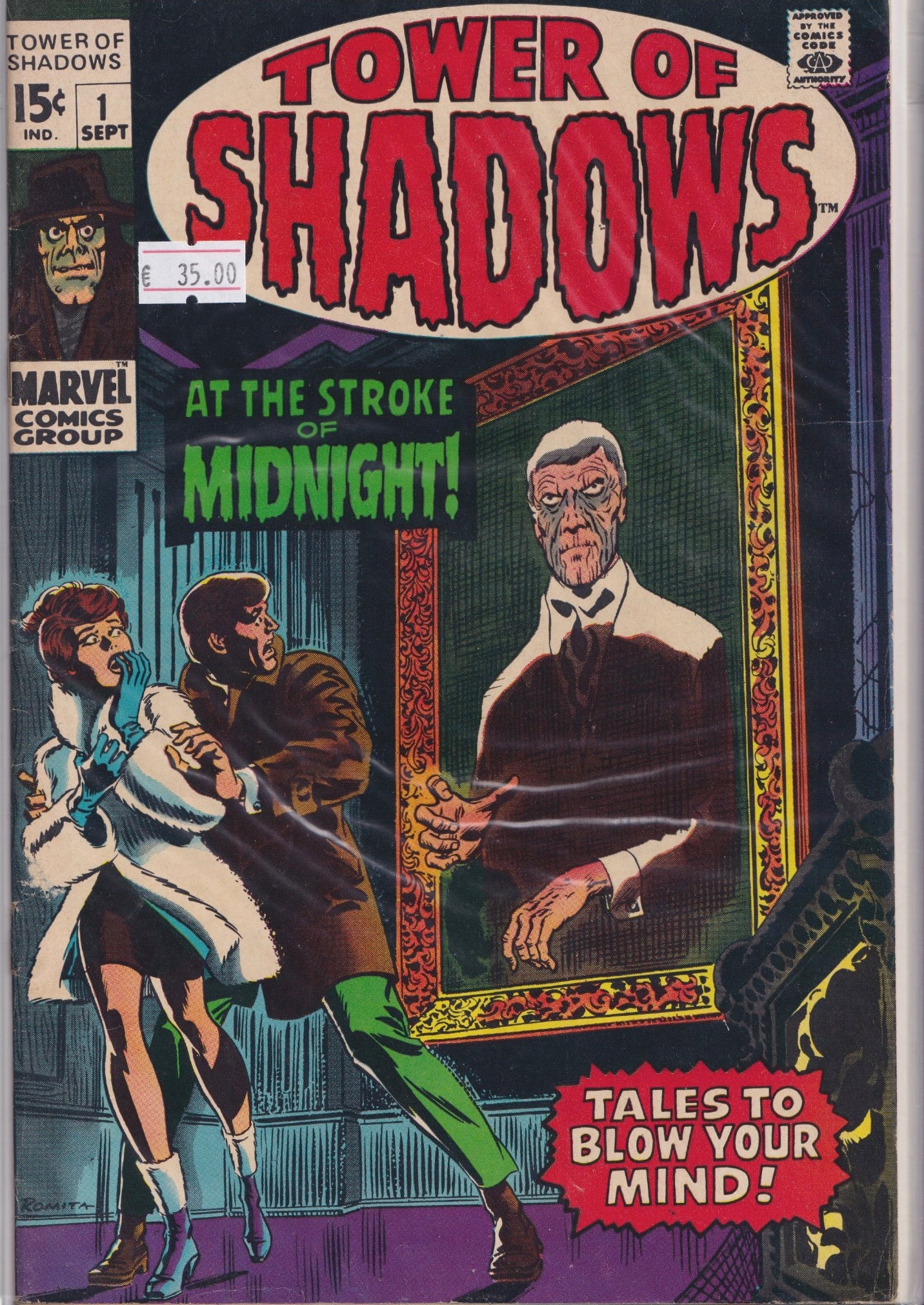 Tower of Shadows #1 (1969) Marvel 's 70's horror anthology Steranko art Very Fine