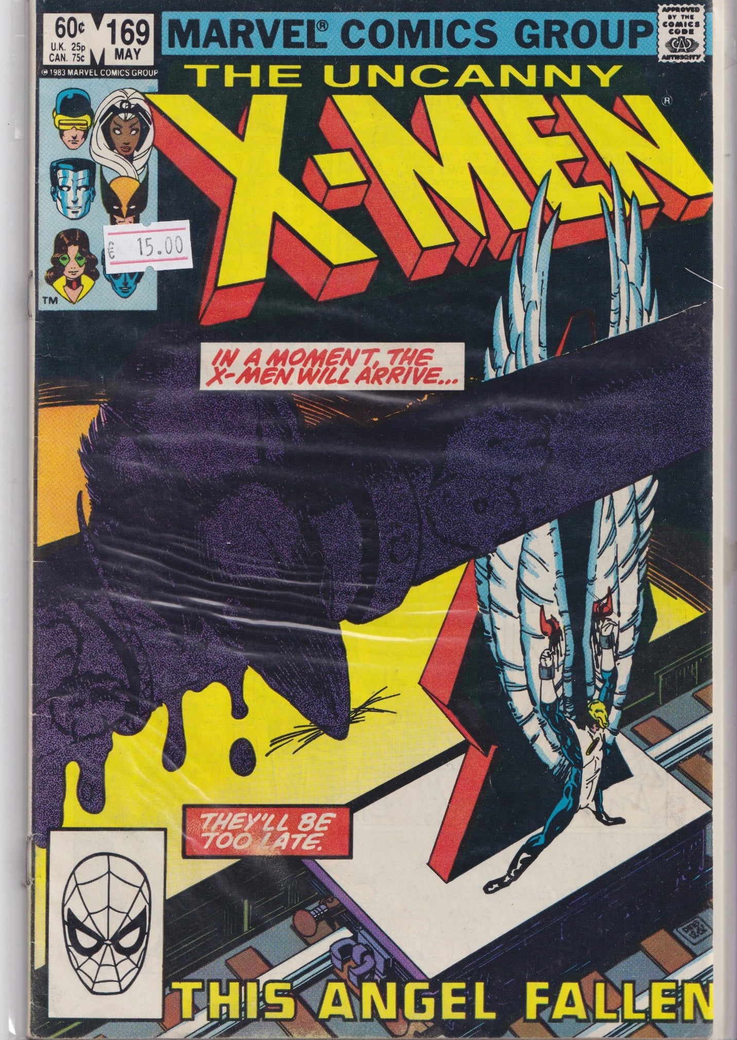 Uncanny X-Men #169 (1983) 1° Calisto and Morlocks Paul Smith very Fine