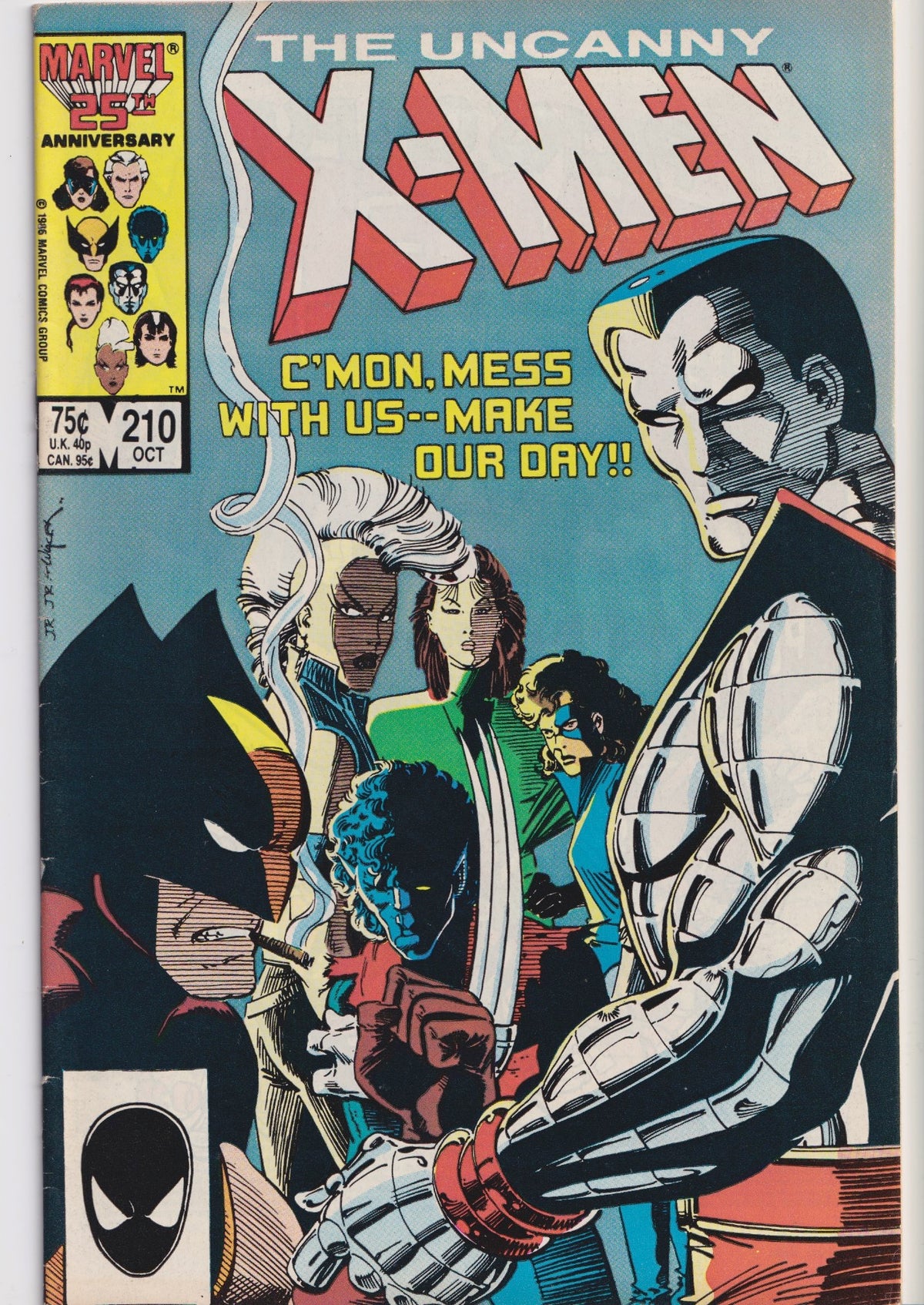 Uncanny X-Men #210 (1986) Mutant Massacre tie-in
