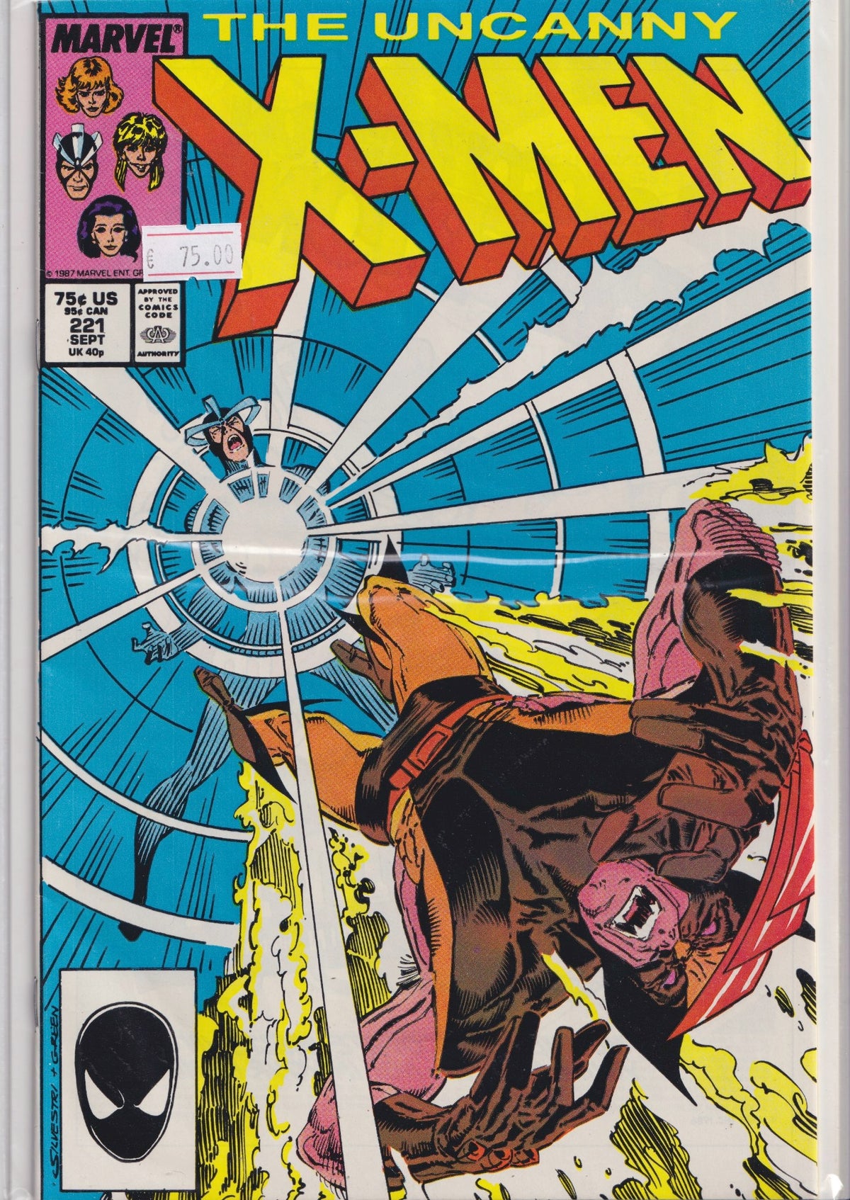 Uncanny X-Men #221 (1987) 1° Mr Sinister MCU Very Fine FCL