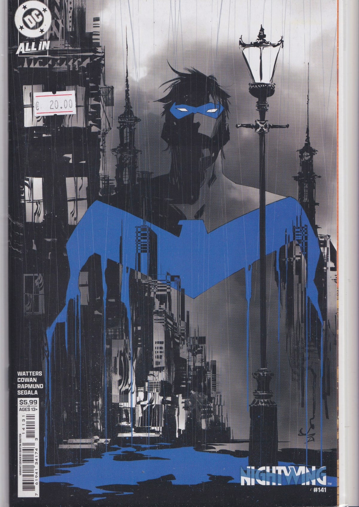 (W) Dan Watters (A) Denys Cowan (CA) Dustin Nguyen WILL DICK GRAYSON SACRIFICE NIGHTWING TO SAVE HIS CITY? FCL