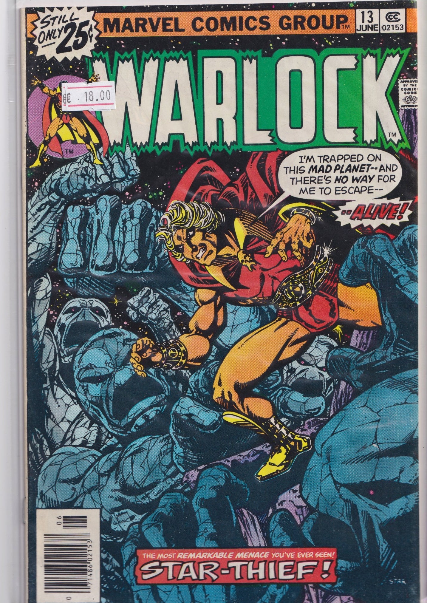 Warlock #13 ( 1976) Starlin Very Fine