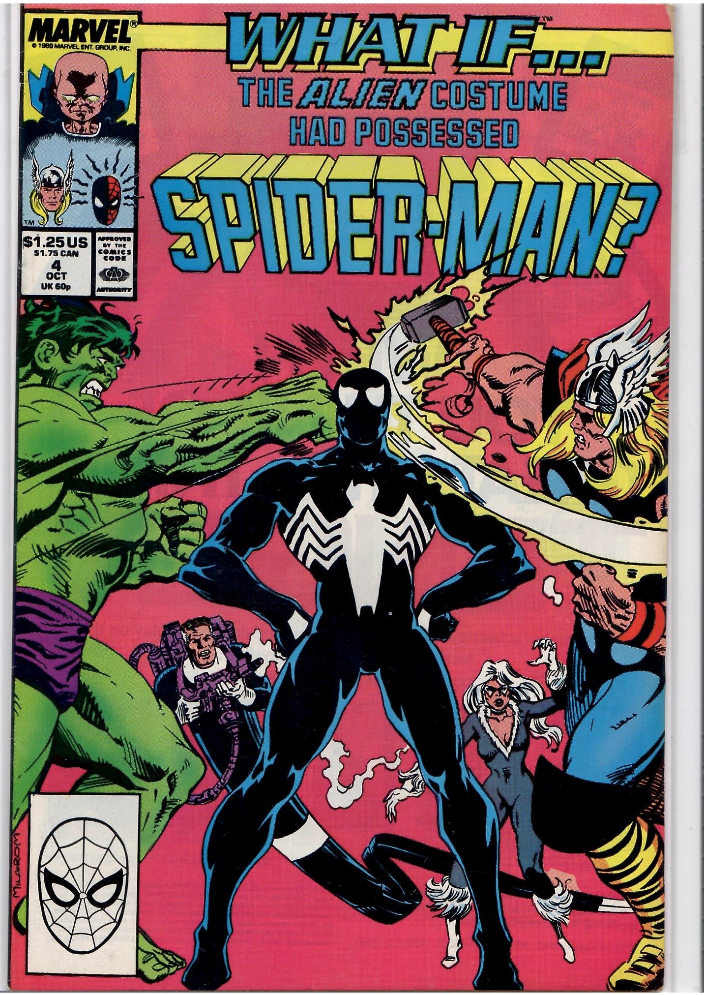 What If #4 (1989) Secret Wars Symbiote Very Fine