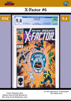 X-Factor #6 (1986) Key issue :1° Apocalypse CGC 9.4
