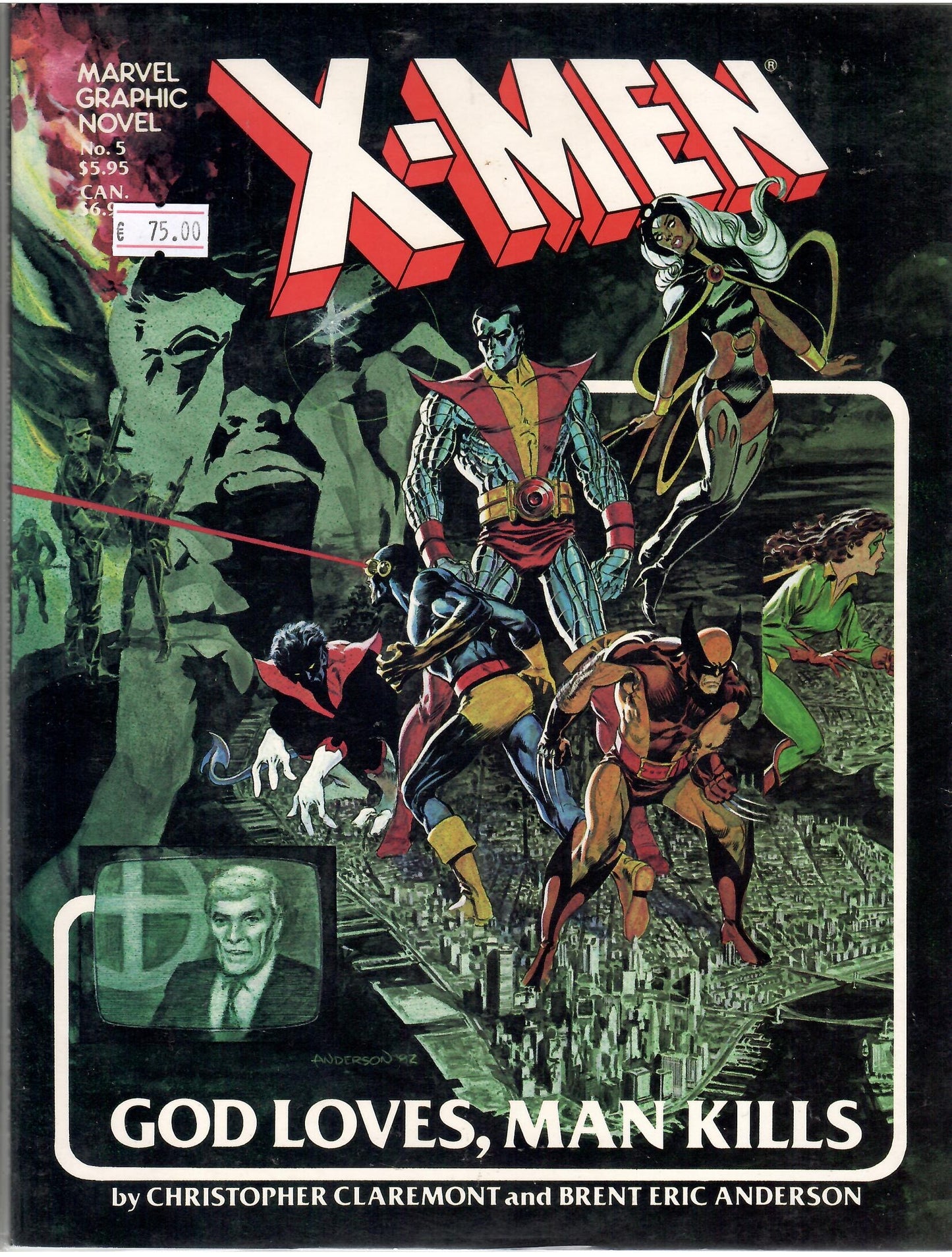 X-Men God Loves Marvel Graphic Novel 1° print Fine