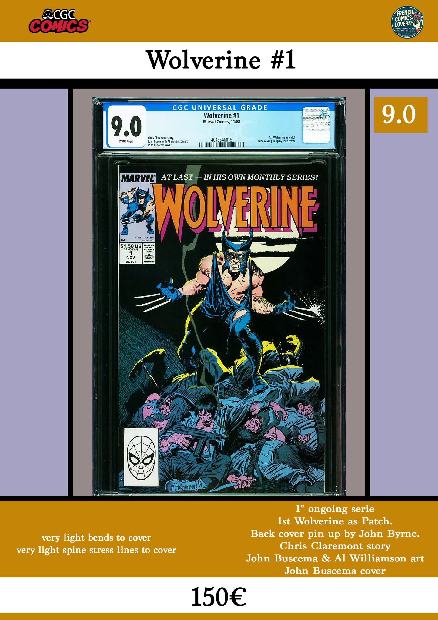 Wolverine #1 (1988) - French Comics Lovers