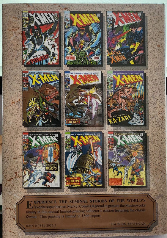 Marvel Masterworks #61 X-Men Variant cover - French Comics Lovers