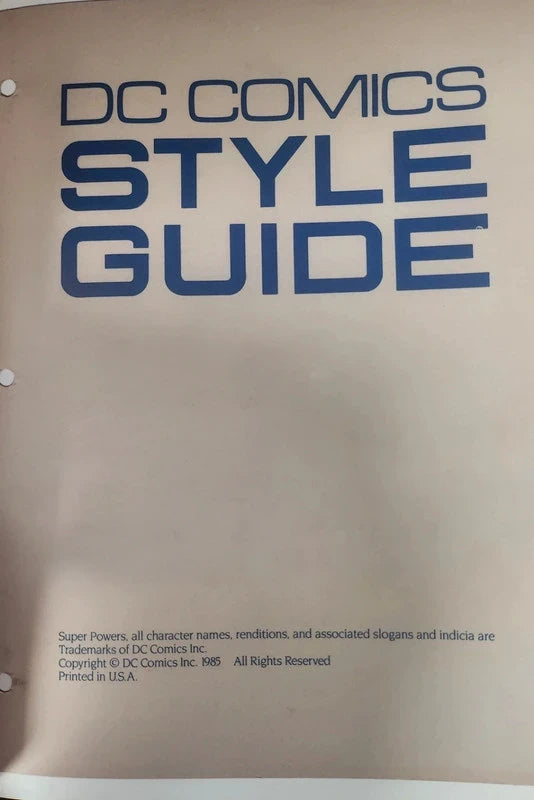 DC Comics Style Guide - French Comics Lovers
