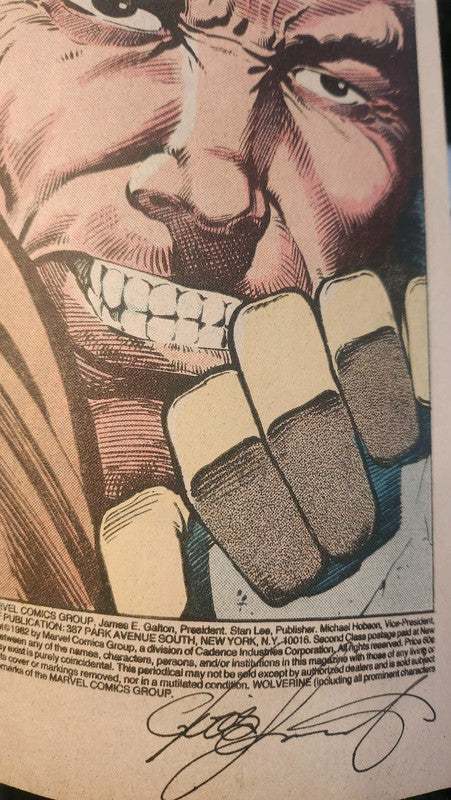 Wolverine #1-4 Mini serie completa (1982) -Miller todos los números Firmado por Chris Claremont VF