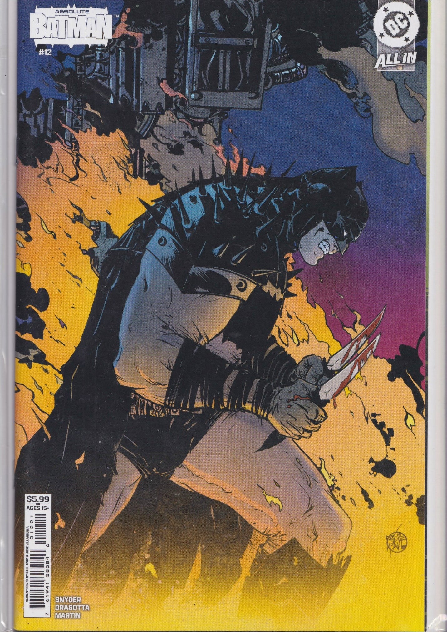 Absolute Batman #12 (2025) Pope Variant 1° Print NM