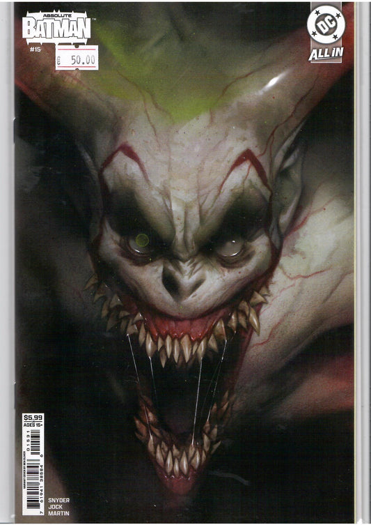 Absolute Batman #15 (2025) intro Joker 1° print  Ben Oliver variant NM