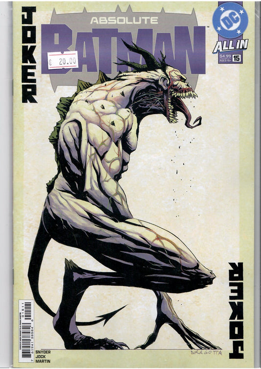 Absolute Batman #15 (2025) intro Joker 1° print  NM