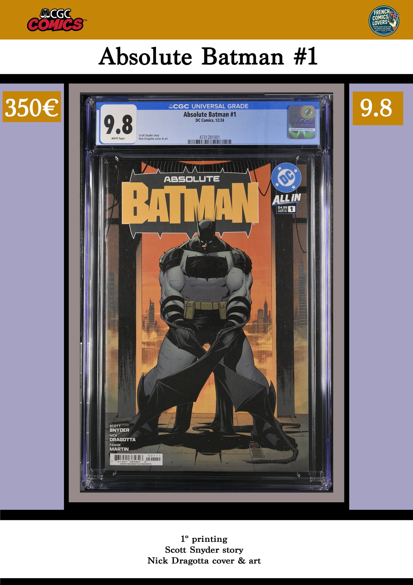 1° print CGC9.8