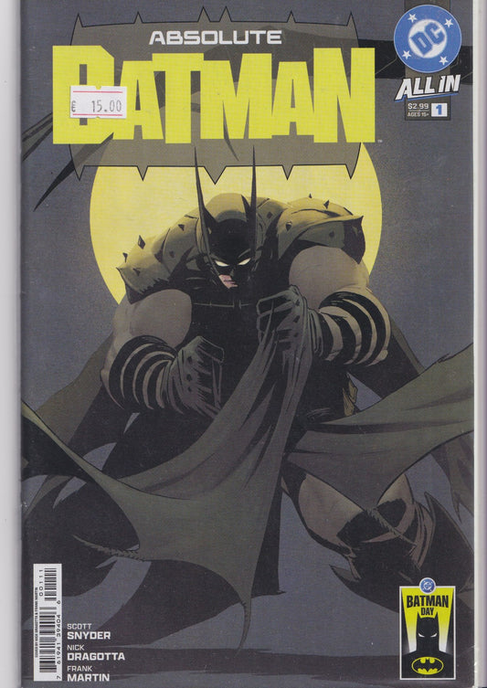 Absolute Batman #1 (2025) Batman Day ed NM