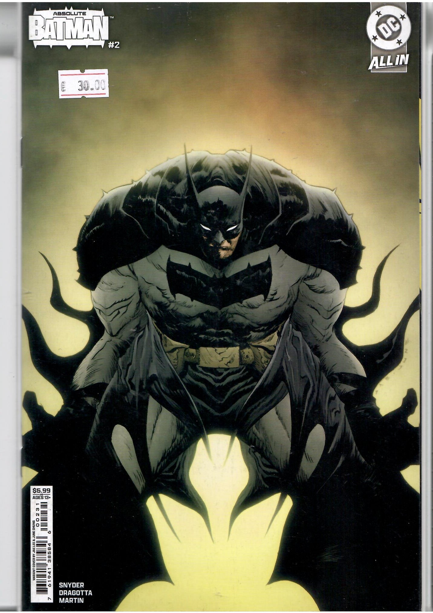 Absolute Batman #2 (2024) 1° print  Jae Lee variant NM