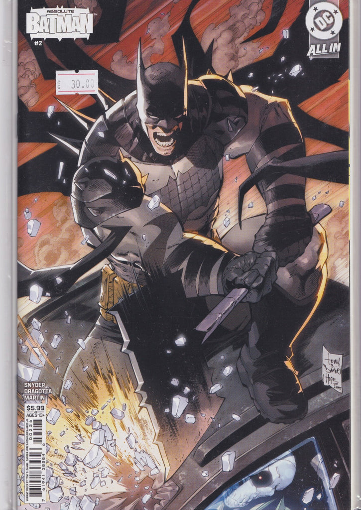 Absolute Batman #2 (2025) 4° Printing  Tony Daniel variant . NM