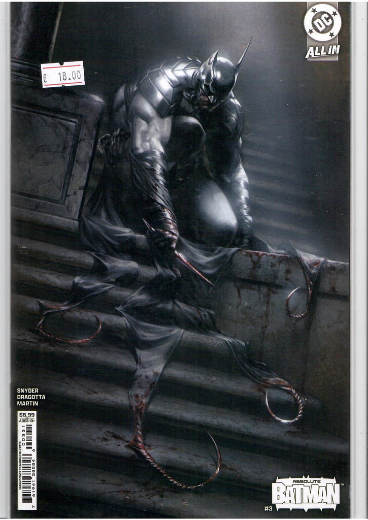 Absolute Batman #3 (2025) 1°print  Dell Otto Variant  NM