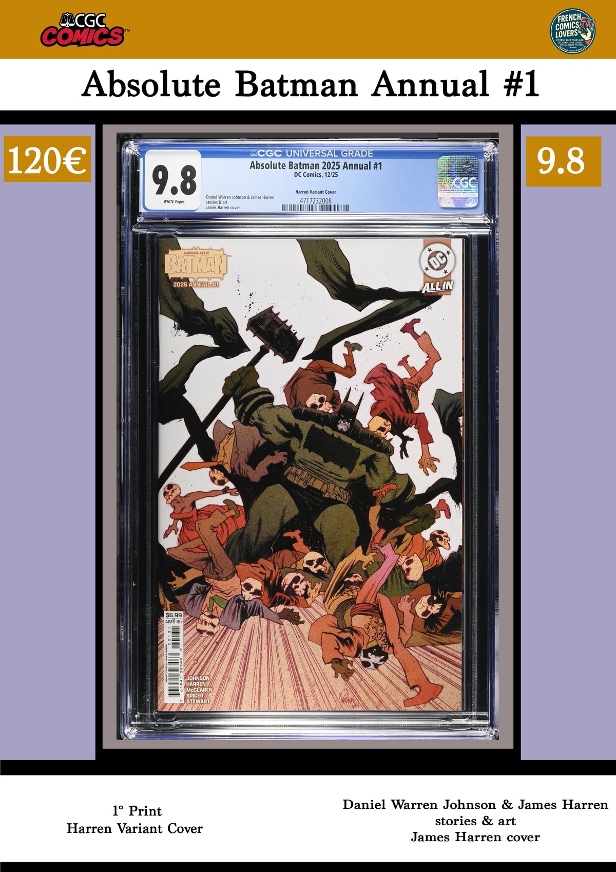 James Harren variant CGC 9.8