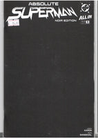Absolute Superman #1 Noir Blank cover NM
