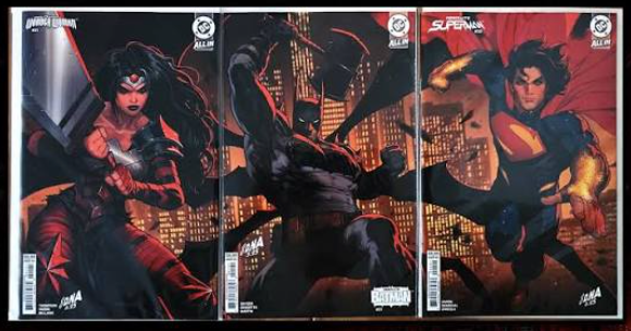 Absolute Trinity Nakayama Connecting covers Batman, Wonder Woman Superman NM