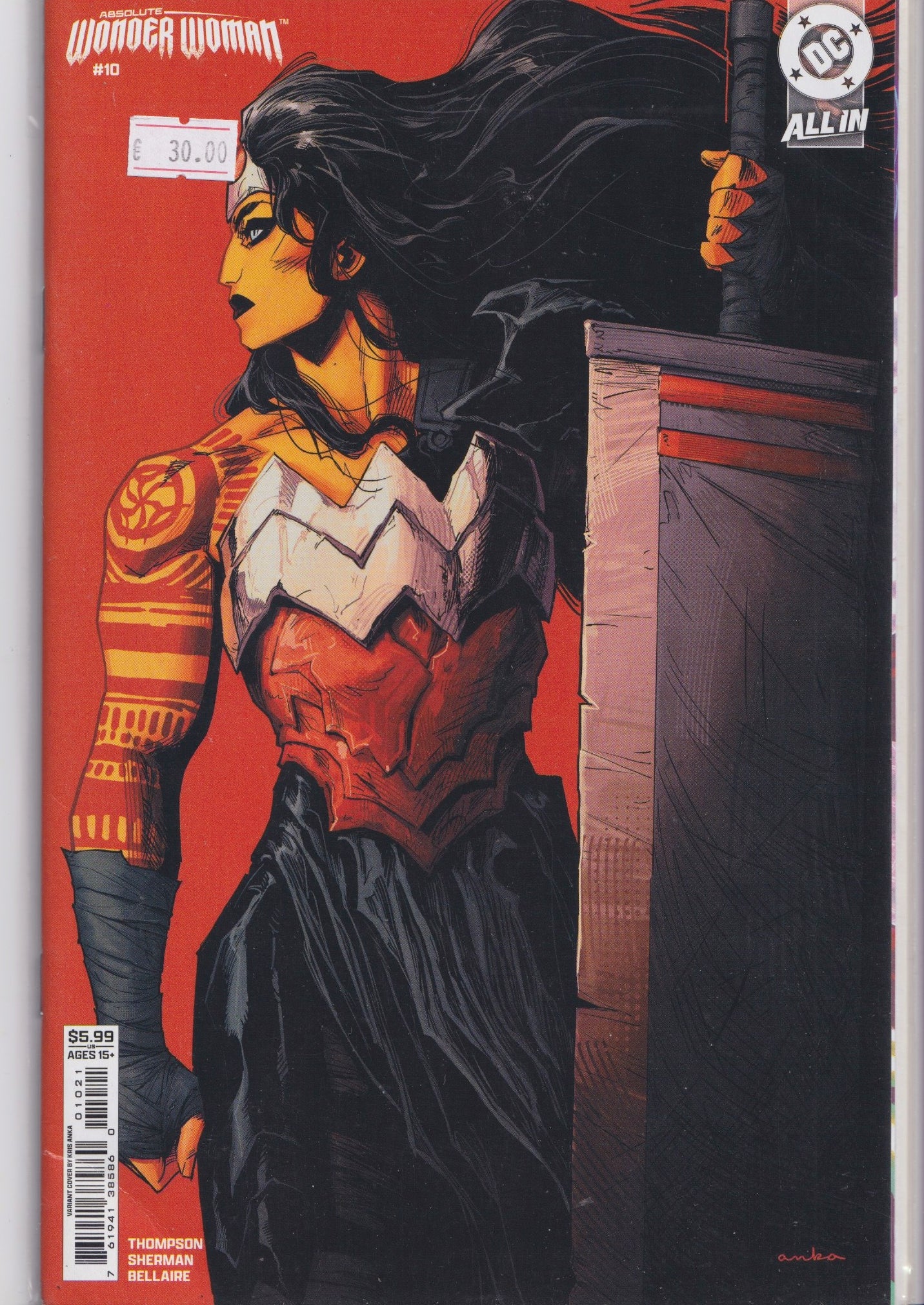 Absolute Wonder Woman #10  (2025) 1° print Variant NM