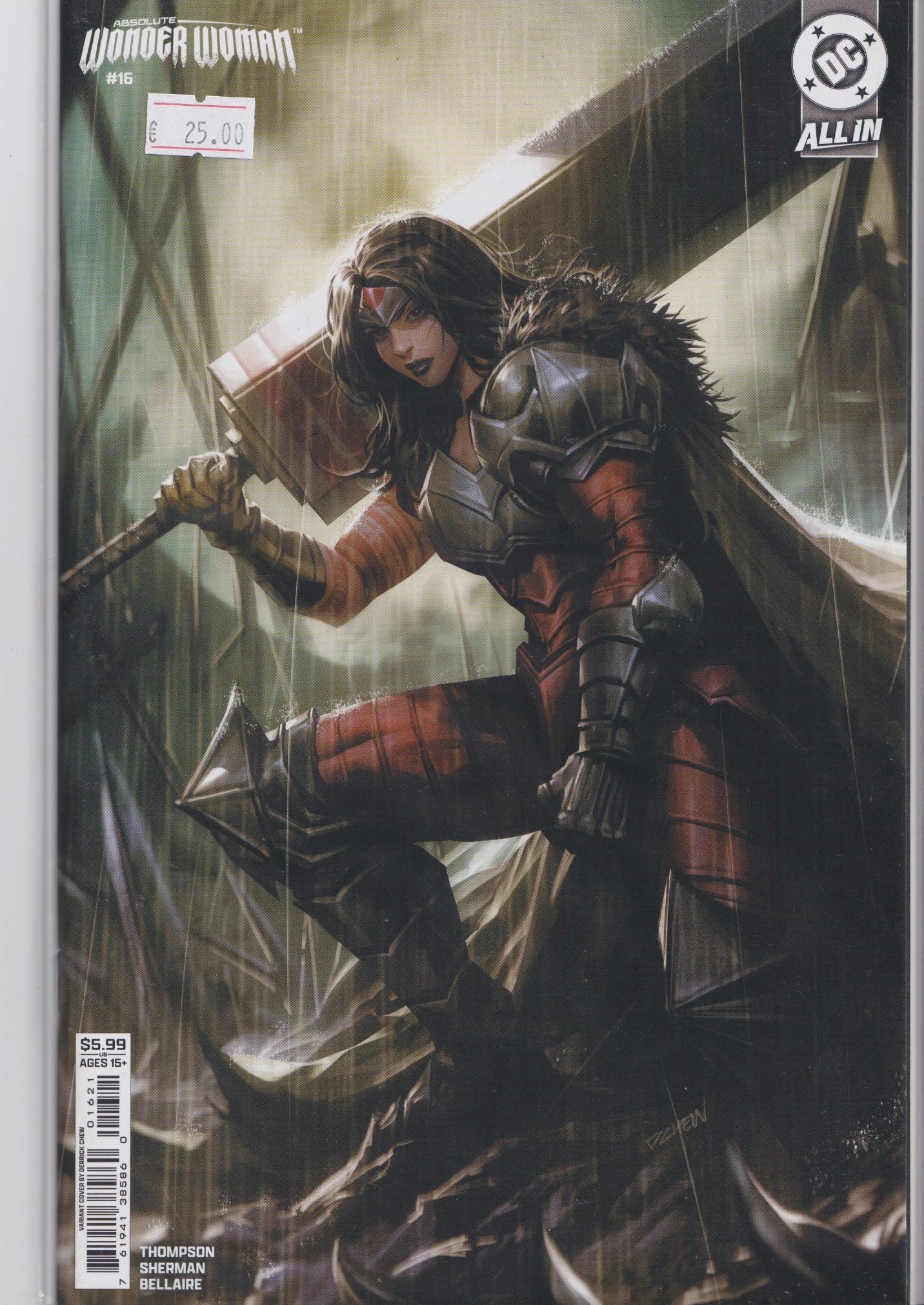 Absolute Wonder Woman #16 (2026) 1° print Chew Variant  Zatanna NM