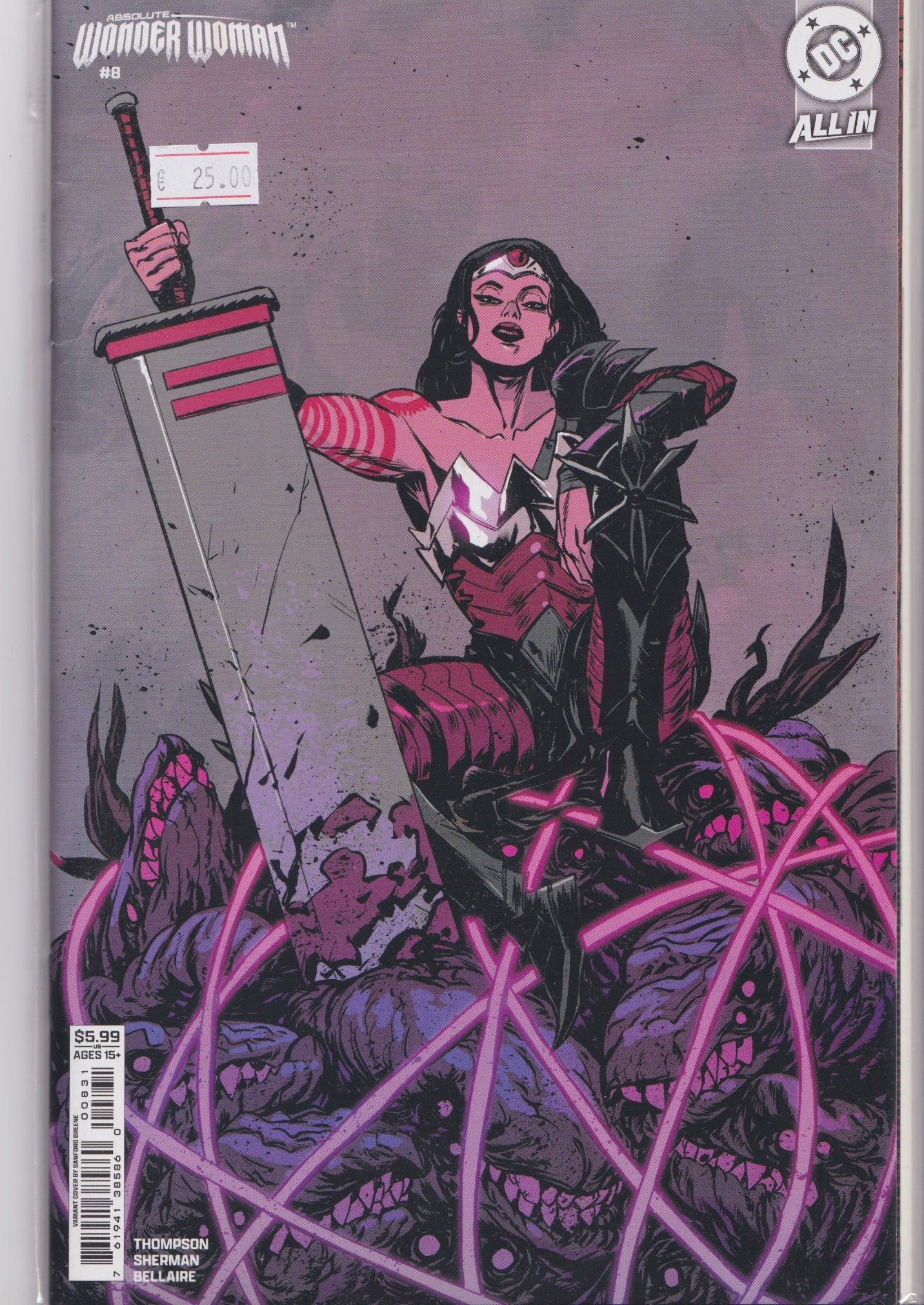 Absolute Wonder Woman #8 (2025) 1° print Variant NM